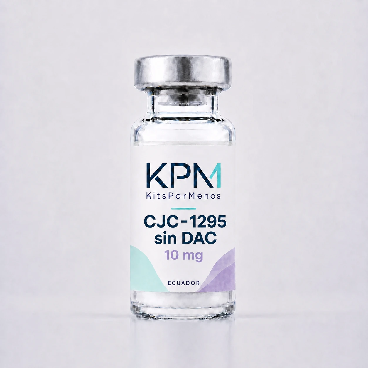 Frasco KPM etiquetado como CJC-1295 sin DAC 10 mg