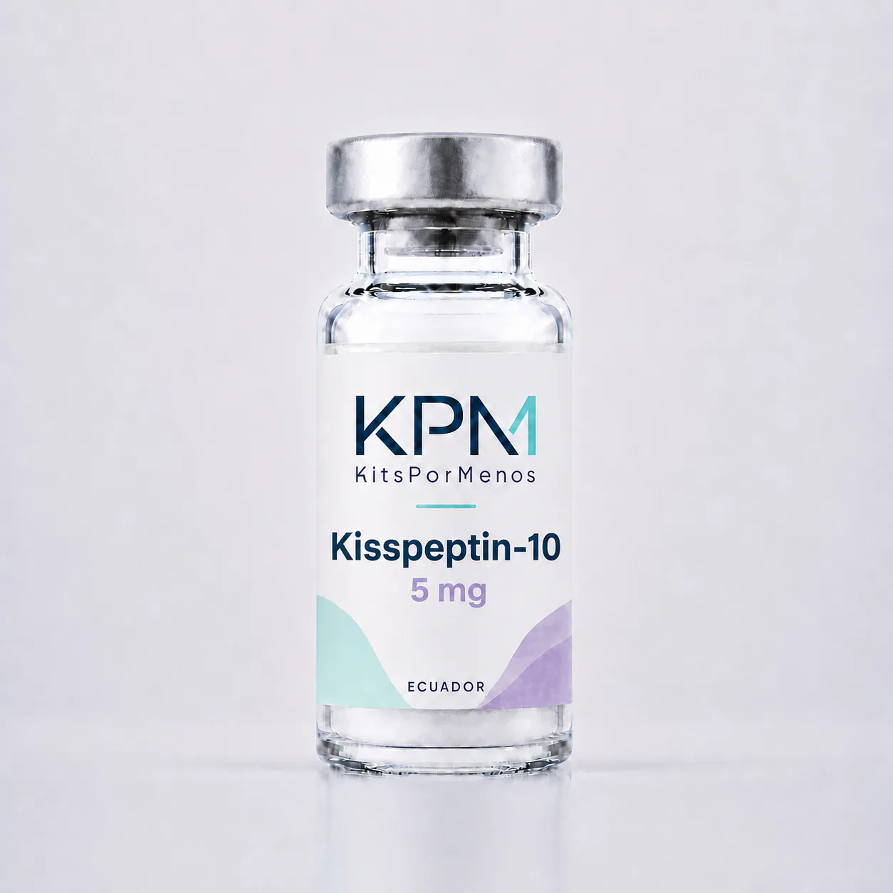 Frasco KPM etiquetado como Kisspeptin-10 5 mg