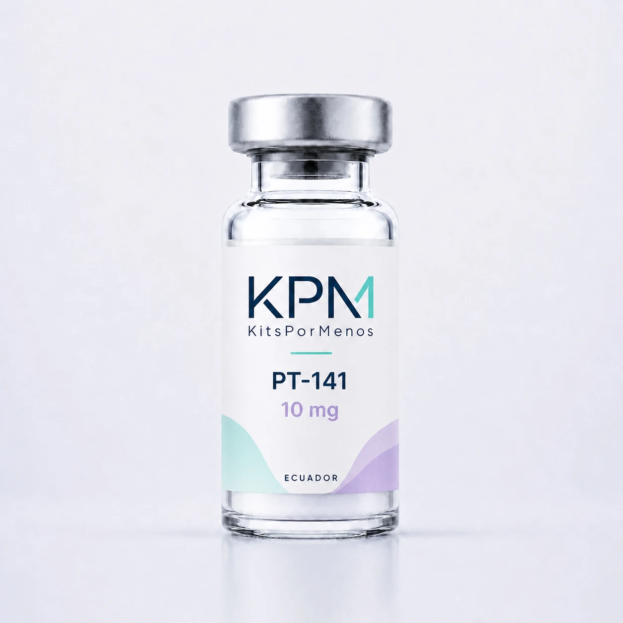 Frasco KPM etiquetado como PT-141 10 mg